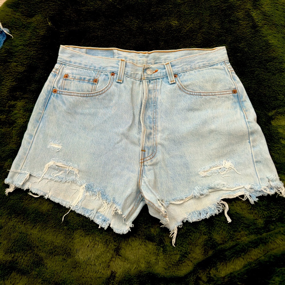 Women's Distressed Denim Shorts